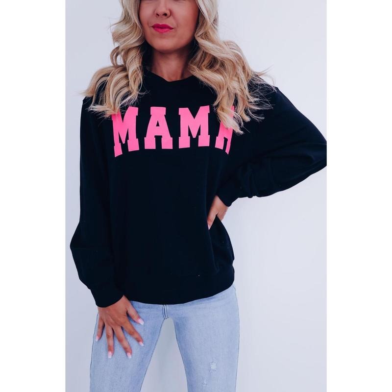 MAMA Graphic Sweatshirt - Black T-Shirts, Hoodie | UrbanDripWear.com