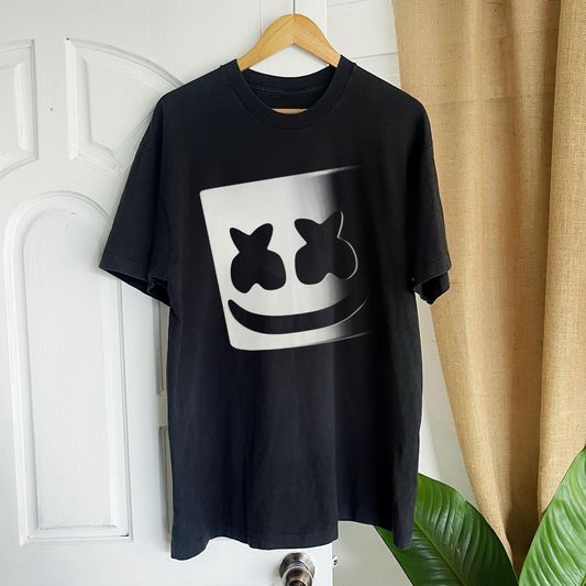 'MARSHMALLOW' HELMET HEAVYWEIGHT BLACK T-SHIRT