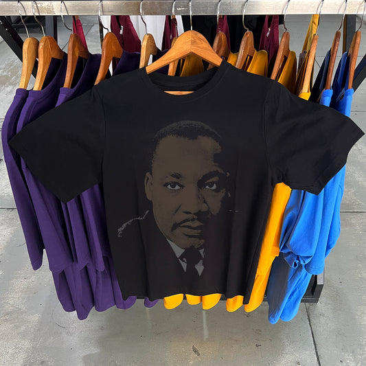 'MART1N LVTHER' HEAVYWEIGHT BLACK T-SHIRT