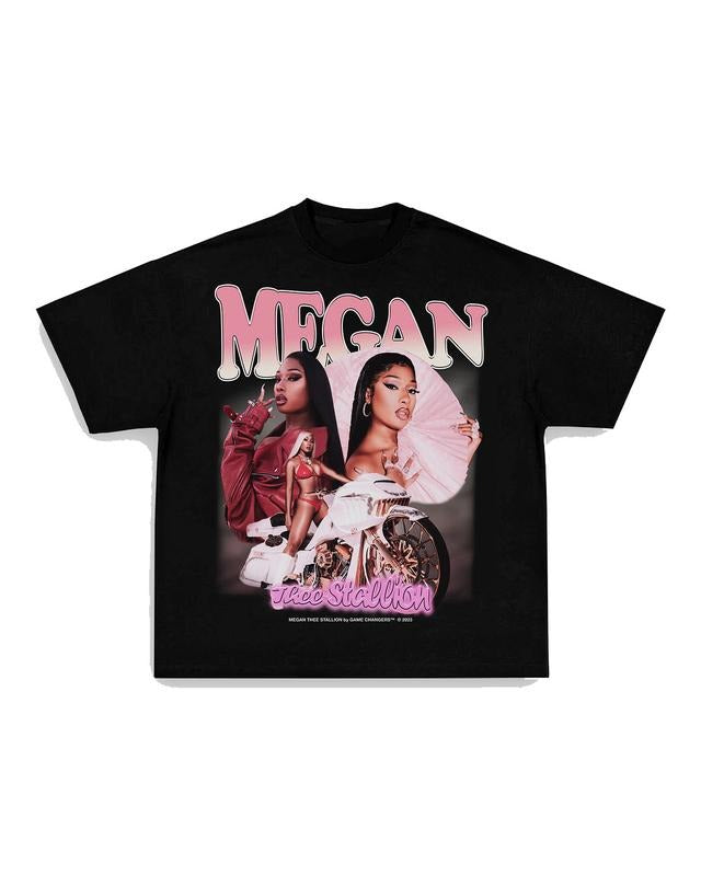 MEGAN THEE STALION TEE Print Short Sleeve T-Shirt Menswear Top Underwear Man Tshirt Streetwear Tropical Shortsleeve...