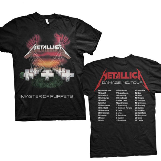 METALLICA Attractive T-Shirt, Master of Puppets European Tour '86