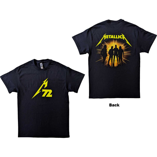 Metallica | Official Band T-Shirt | 72 Seasons Strobes Photo (Back Print)