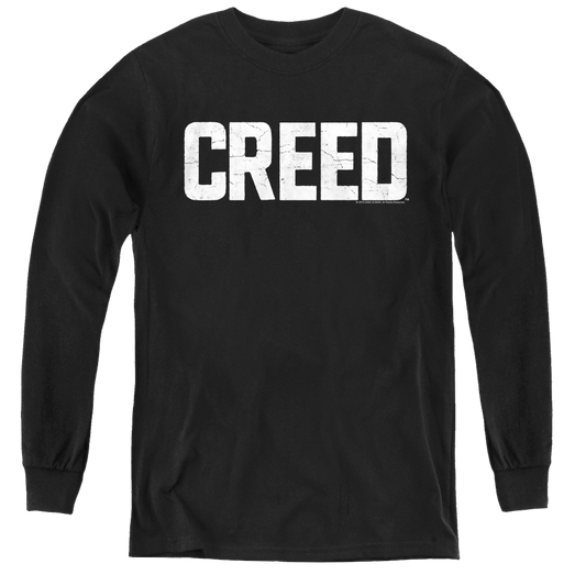 Creed Cracked Logo - Youth Long Sleeve T-Shirt Style001