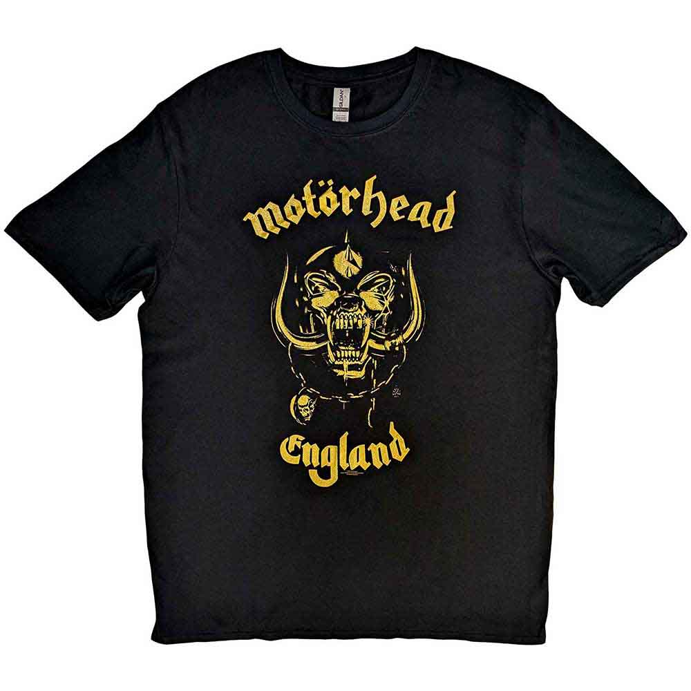 MotÃ¶rhead Unisex T-shirt - England Classic Gold