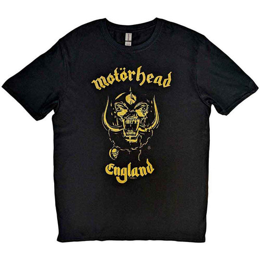 MotÃ¶rhead Unisex T-shirt - England Classic Gold