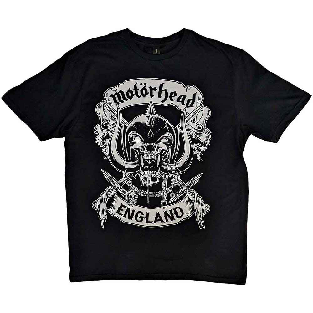 MotÃ¶rhead Unisex T-shirt - Crossed Sword England Crest