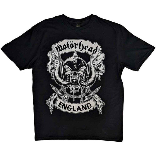 MotÃ¶rhead Unisex T-shirt - Crossed Sword England Crest