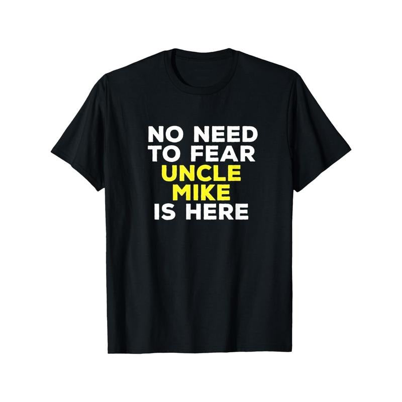[MIKE Funny Uncle Tee] Funny Uncle MIKE Graphic Name T-Shirt