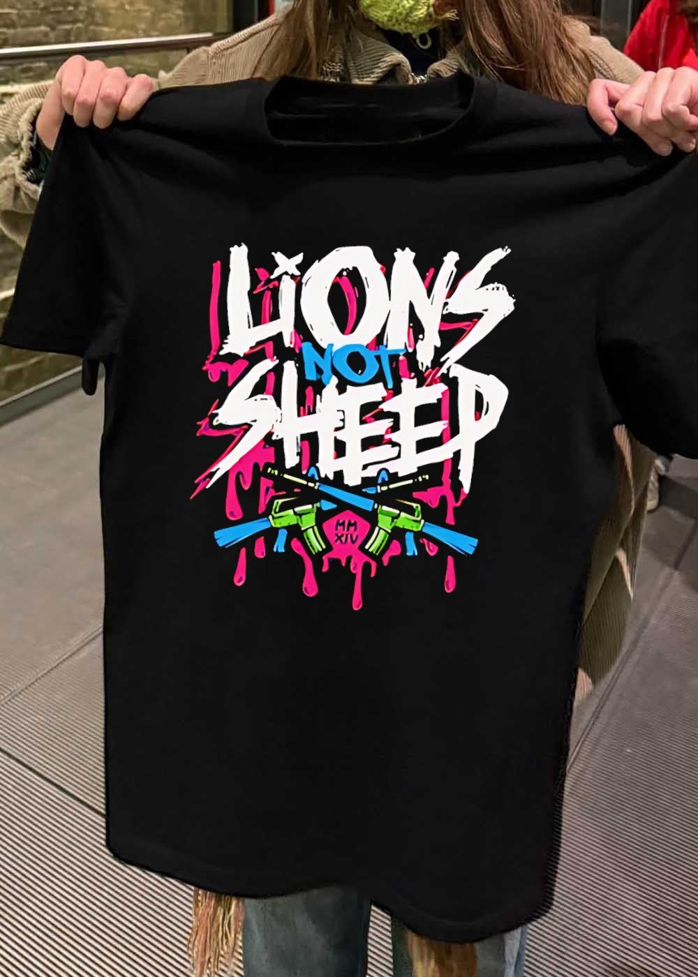MM XIV Lions Not Sheep AR-15 Rifles T-Shirt