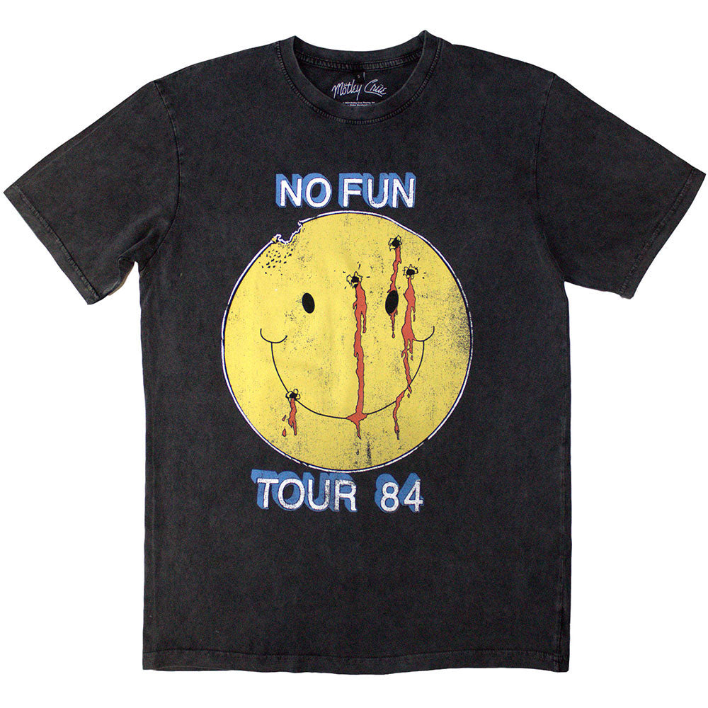 MOTLEY CRUE Stone Wash T-Shirt, No Fun Tour '84