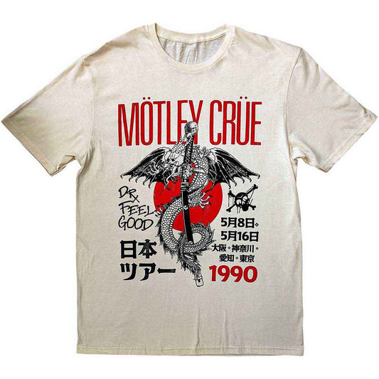 Motley Crue | Official Band T-Shirt | Dr. Feelgood Japanese Tour '90