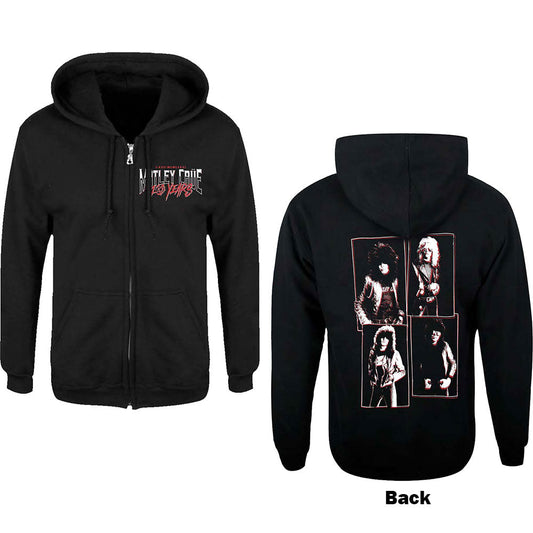 Motley Crue Unisex Zipped Hoodie - 40 YEARS