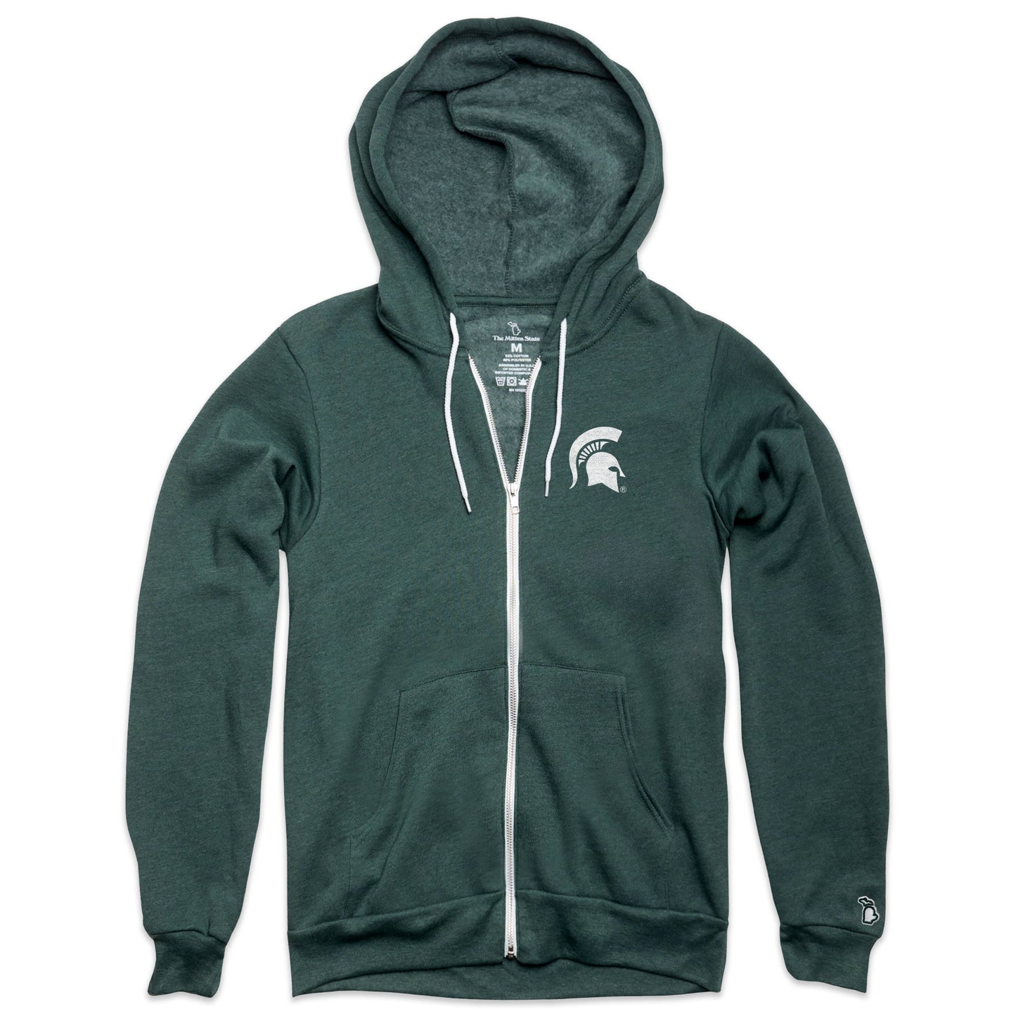 MSU - SPARTAN HELMET ALL SEASON ZIP-UP HOODIE (UNISEX)