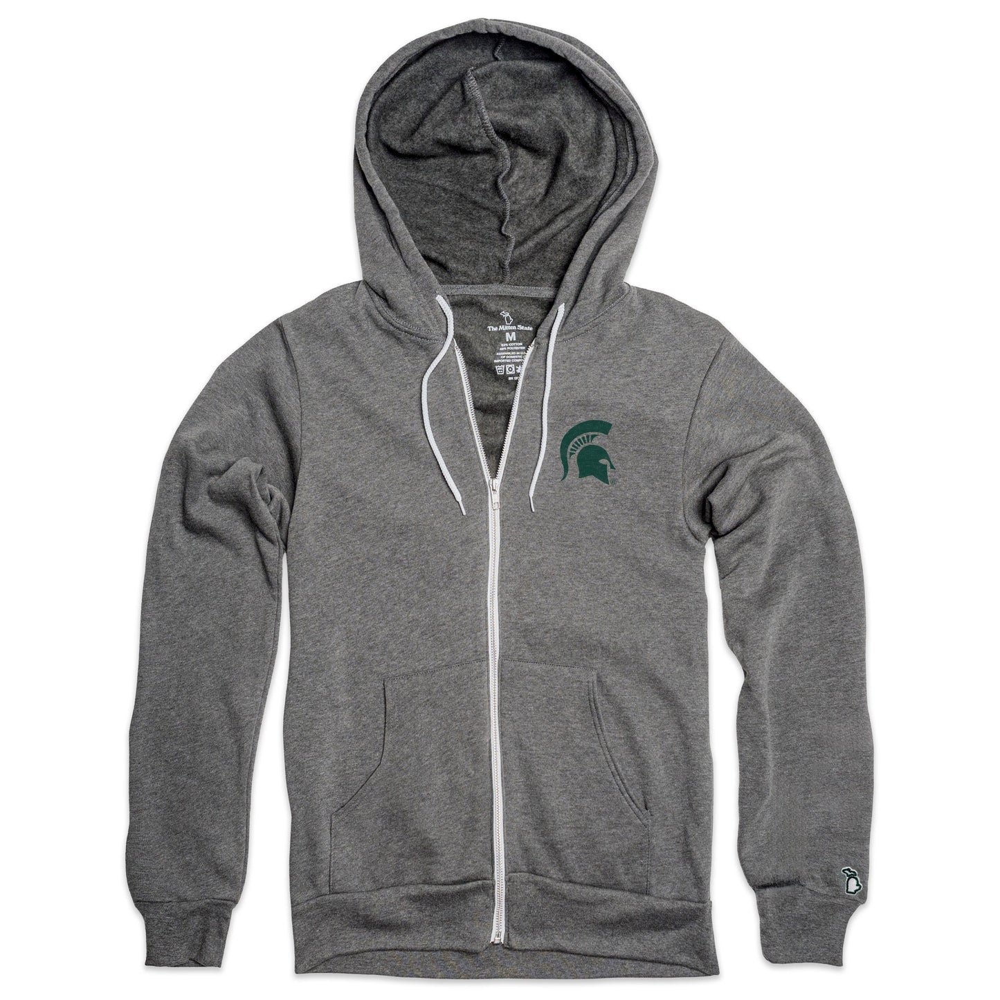 MSU - SPARTAN HELMET ALL SEASON ZIP-UP HOODIE (UNISEX)
