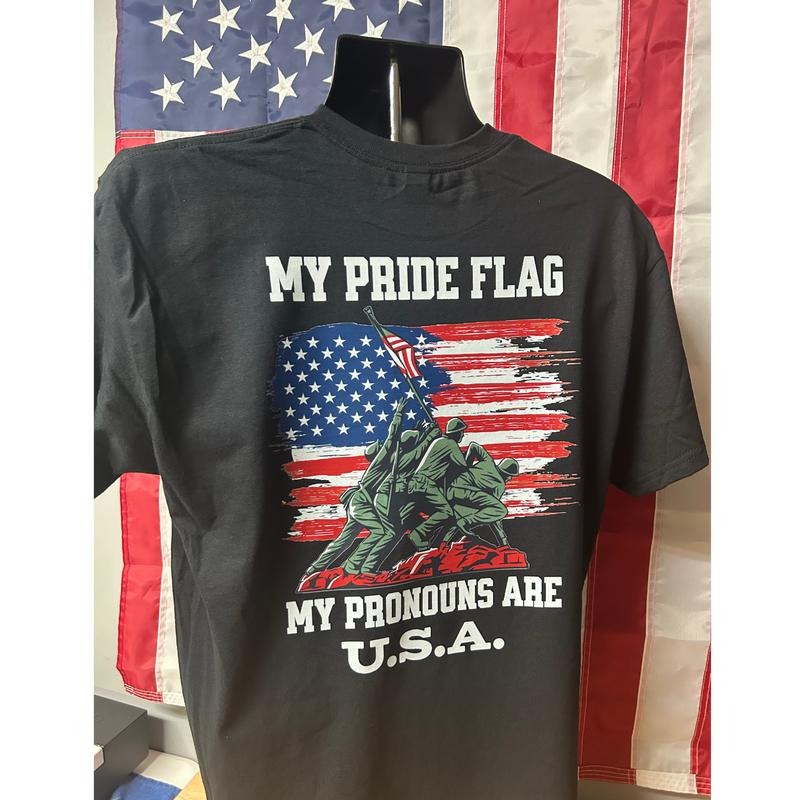 MY PRIDE FLAG MY PRONOUNS ARE USA T Shirt Hoodie, Sweatshirt | UrbanDripWear.com