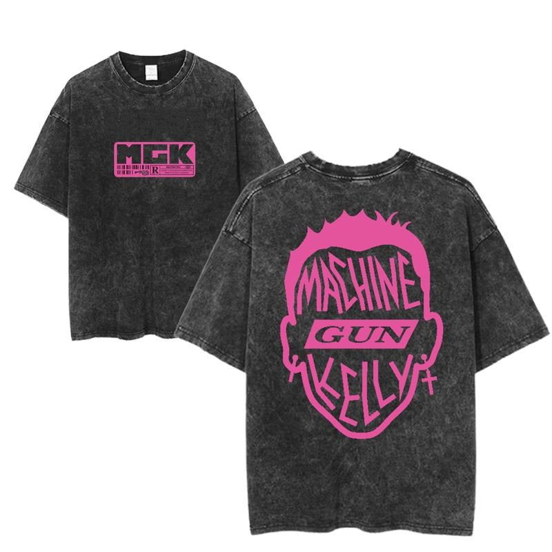 Machine Gun Kelly Head Logo Tee MGK Graphic T-Shirt Rock Punk Streetwear Style Vintage Concert Band Tee Unisex Grunge Top...
