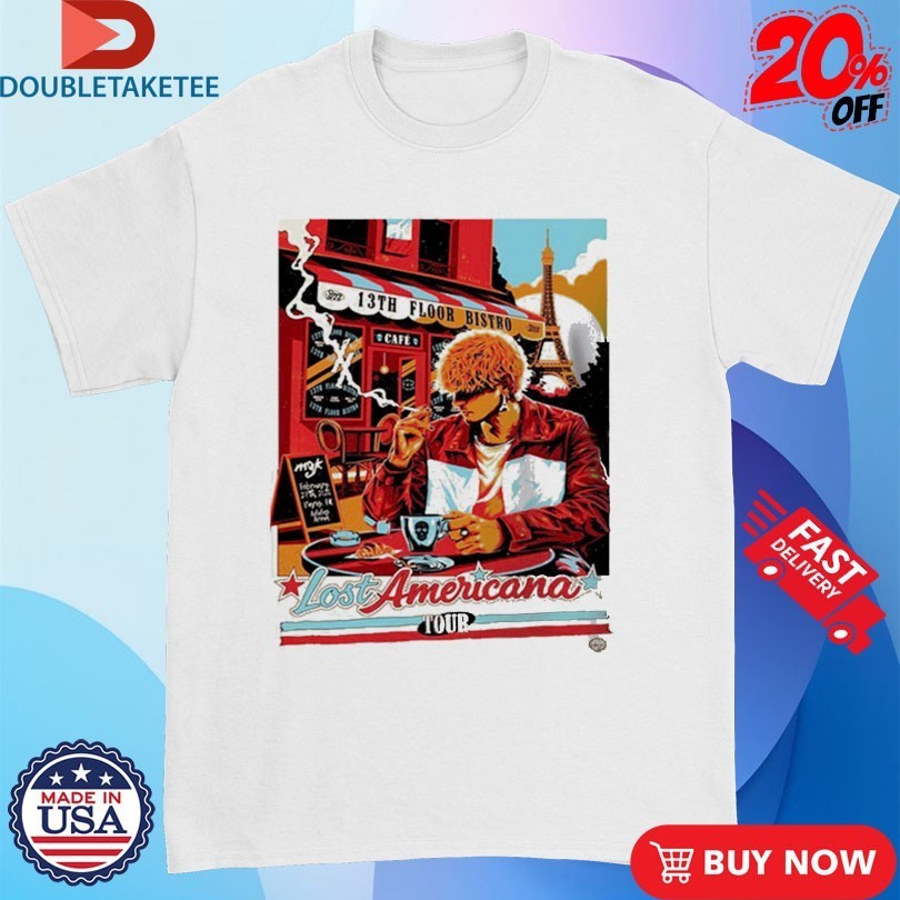 Machine Gun Kelly Lost Americana Tour 2026 Venue At Adidas Arena On February 27 Paris Cigarettes Shirts