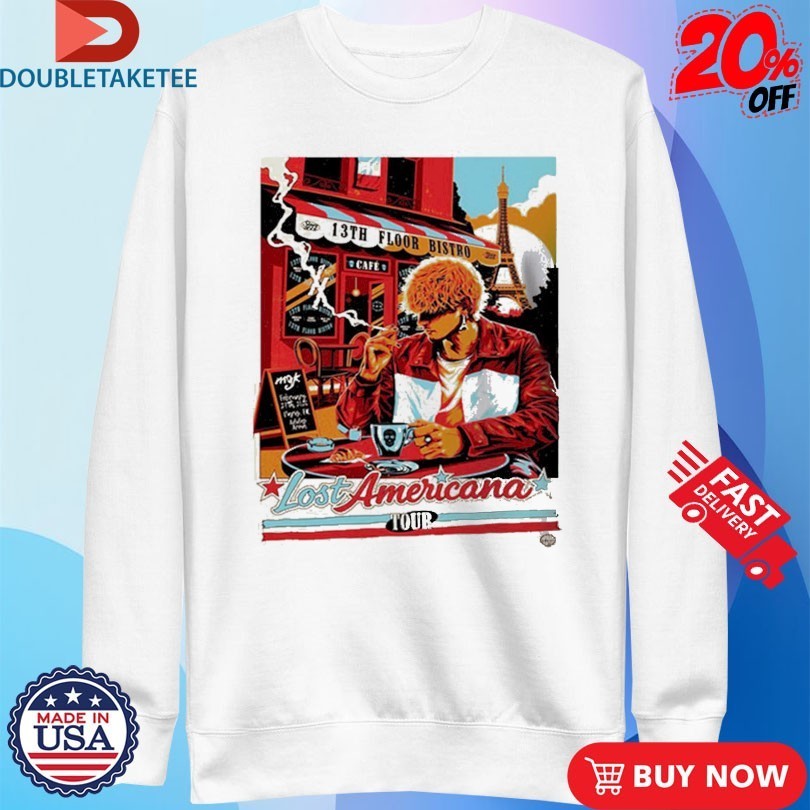 Machine Gun Kelly Lost Americana Tour 2026 Venue At Adidas Arena On February 27 Paris Cigarettes Shirts