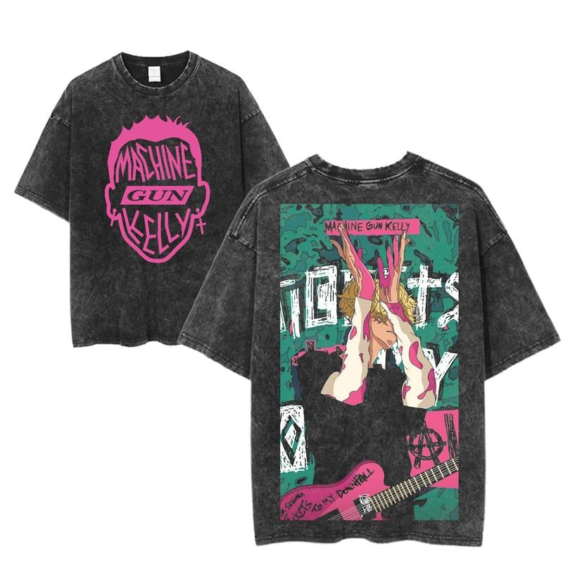 Machine Gun Kelly Tickets To My Downfall Tee, MGK Album Cover Graphic Shirt, Punk Rock Streetwear, Unisex Music Fan Top,...