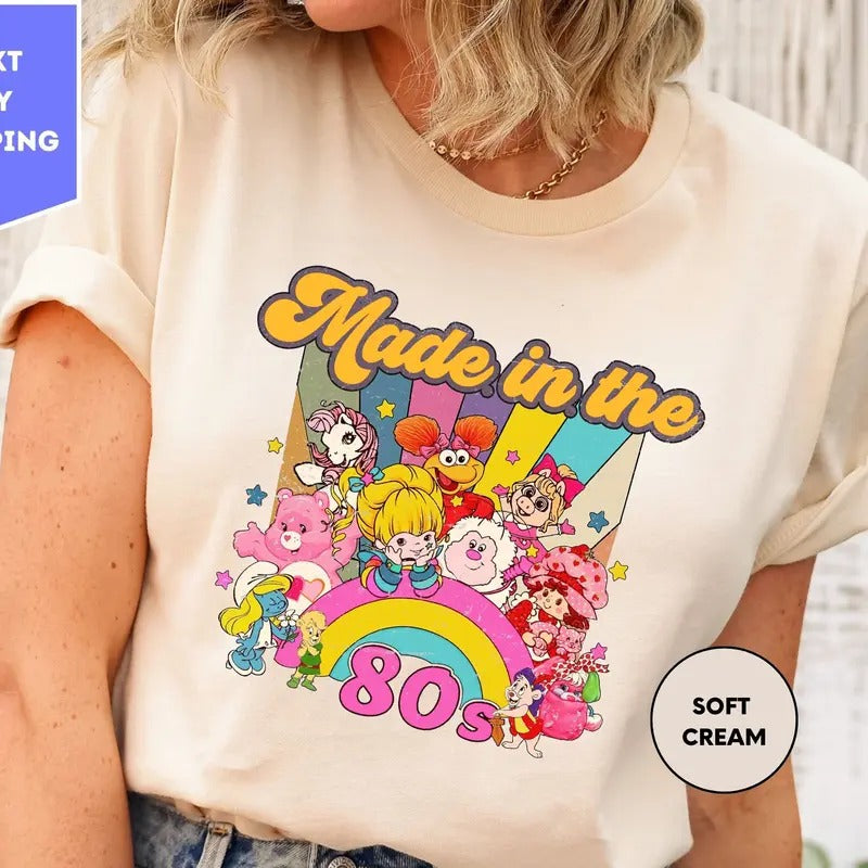 Made in the 80s Shirt, Cartoon Friends Nostalgia Shirt, 80s Cartoon Friends Shirt Cotton Hoodie, Sweatshirt