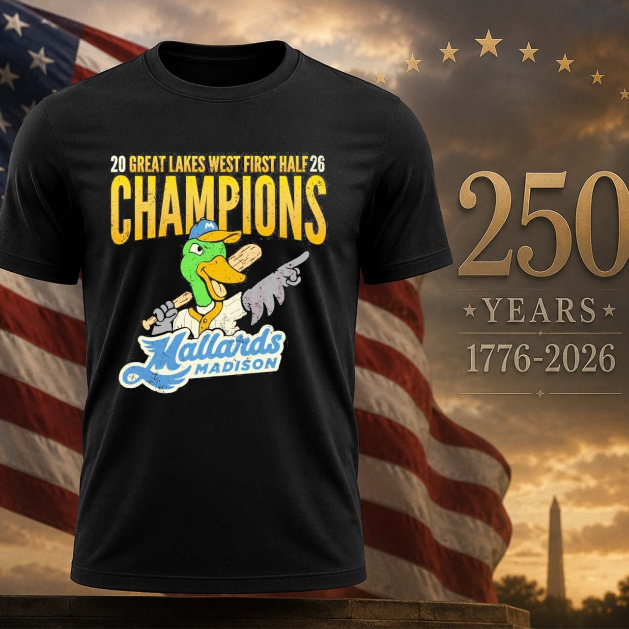 Madison Mallards Great Lakes West First Half Champions Shirt