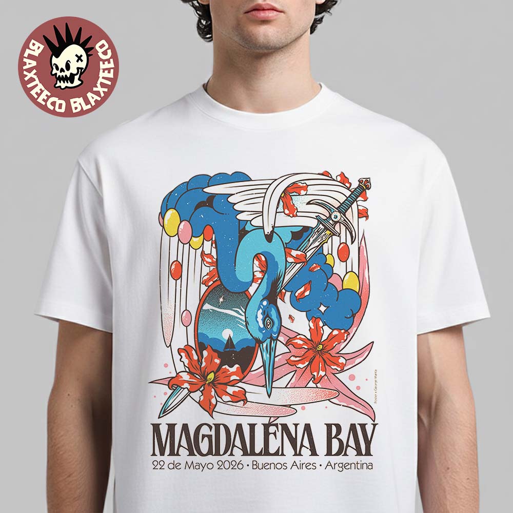 Magdalena Bay Buenos Aires Argentina 2026 Event Poster On 22 De Mayo 2026 T-Shirt