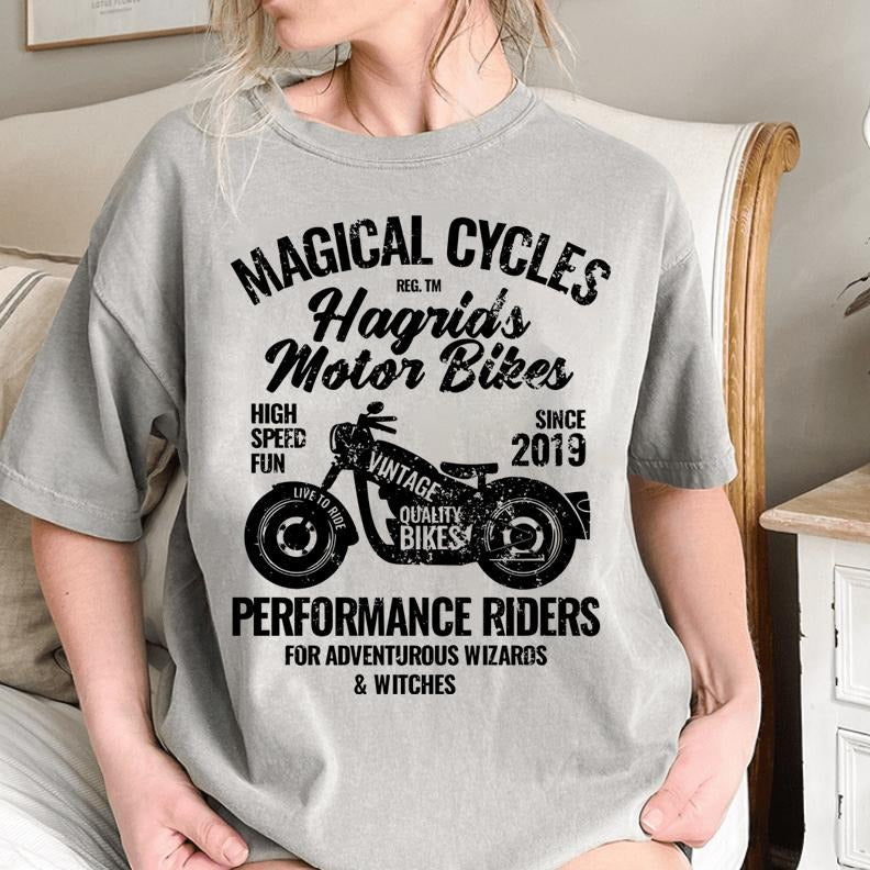 Magical Motorbikes Shirt, Universal Comfort Colors Shirt, Potter Shirts, Magical Gifts, HP Shirt, Wizard School, HP...