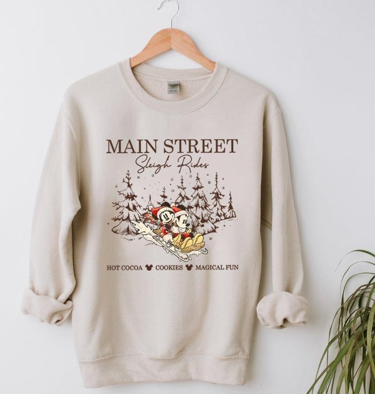 Main Street Sleigh Rides Sweatshirt T-Shirts, Hoodie | UrbanDripWear.com