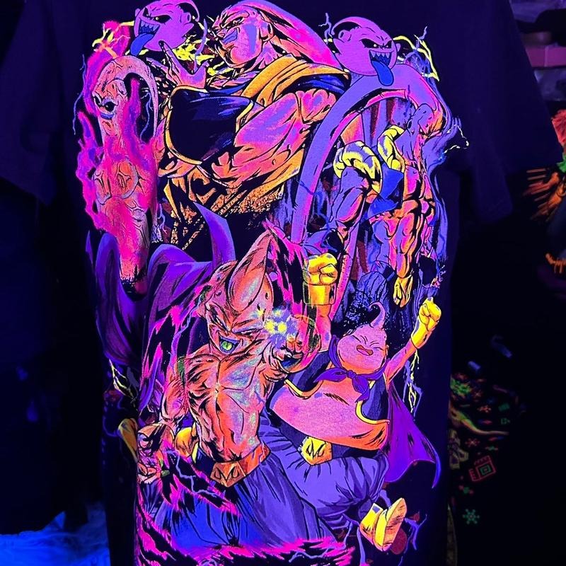 Majin boo en todas sus fases t-shirt Casual Black Hoodie, Sweatshirt | UrbanDripWear.com