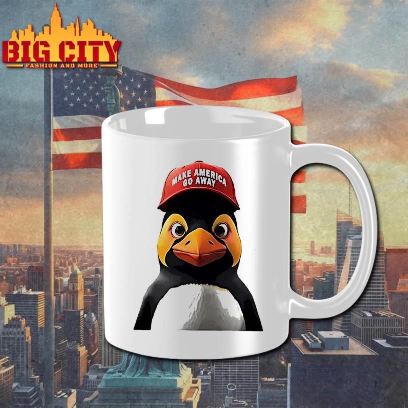 Make America Go Away Red Hat Penguin Character Shirt