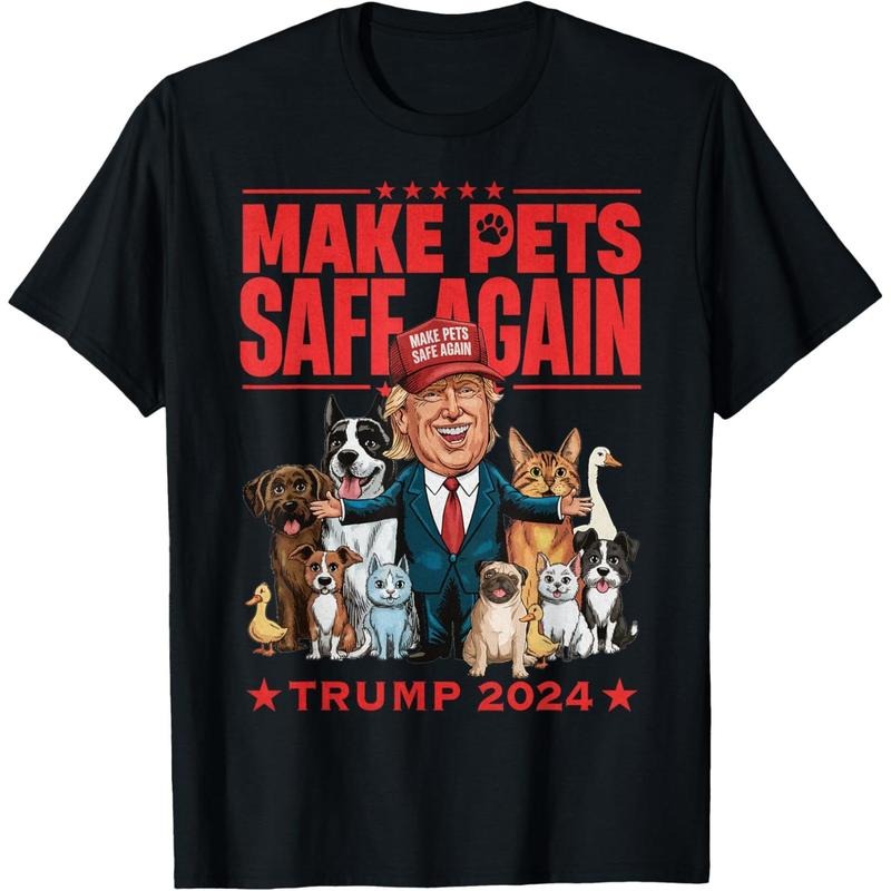 Make Pets Safe Again Trump 2024 Save Our Pets T-Shirt made in usa Hoodie, Sweatshirt | UrbanDripWear.com