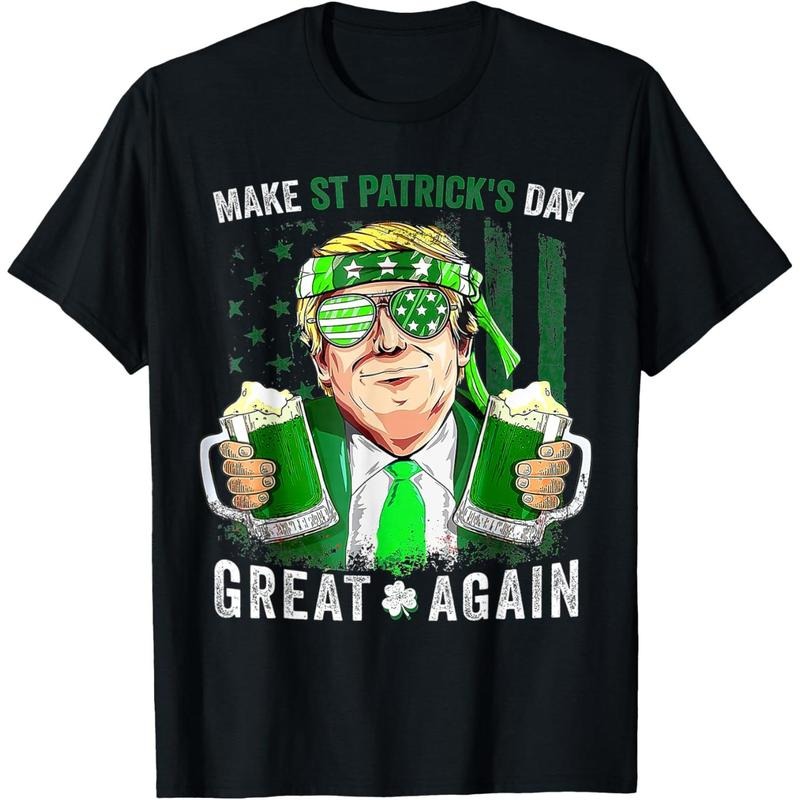 Make St Patricks Day Great Again Funny Trump Men Women T-Shirt Hoodie, Sweatshirt | UrbanDripWear.com