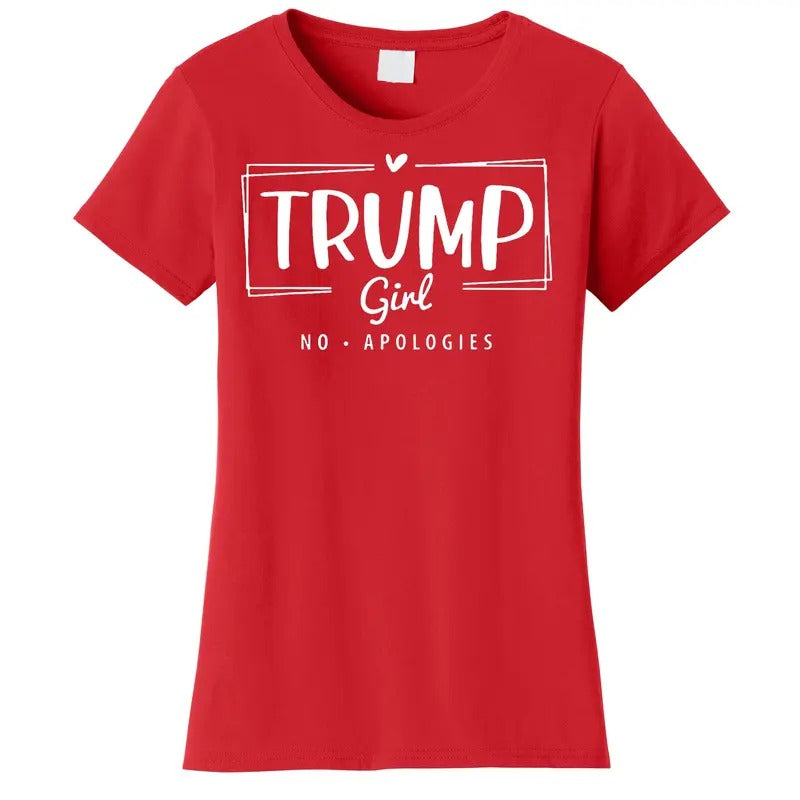 Make a Bold Statement with Trump Girl No Apologies Election 2024 Women's T-Shirt Hoodie, Sweatshirt | UrbanDripWear.com