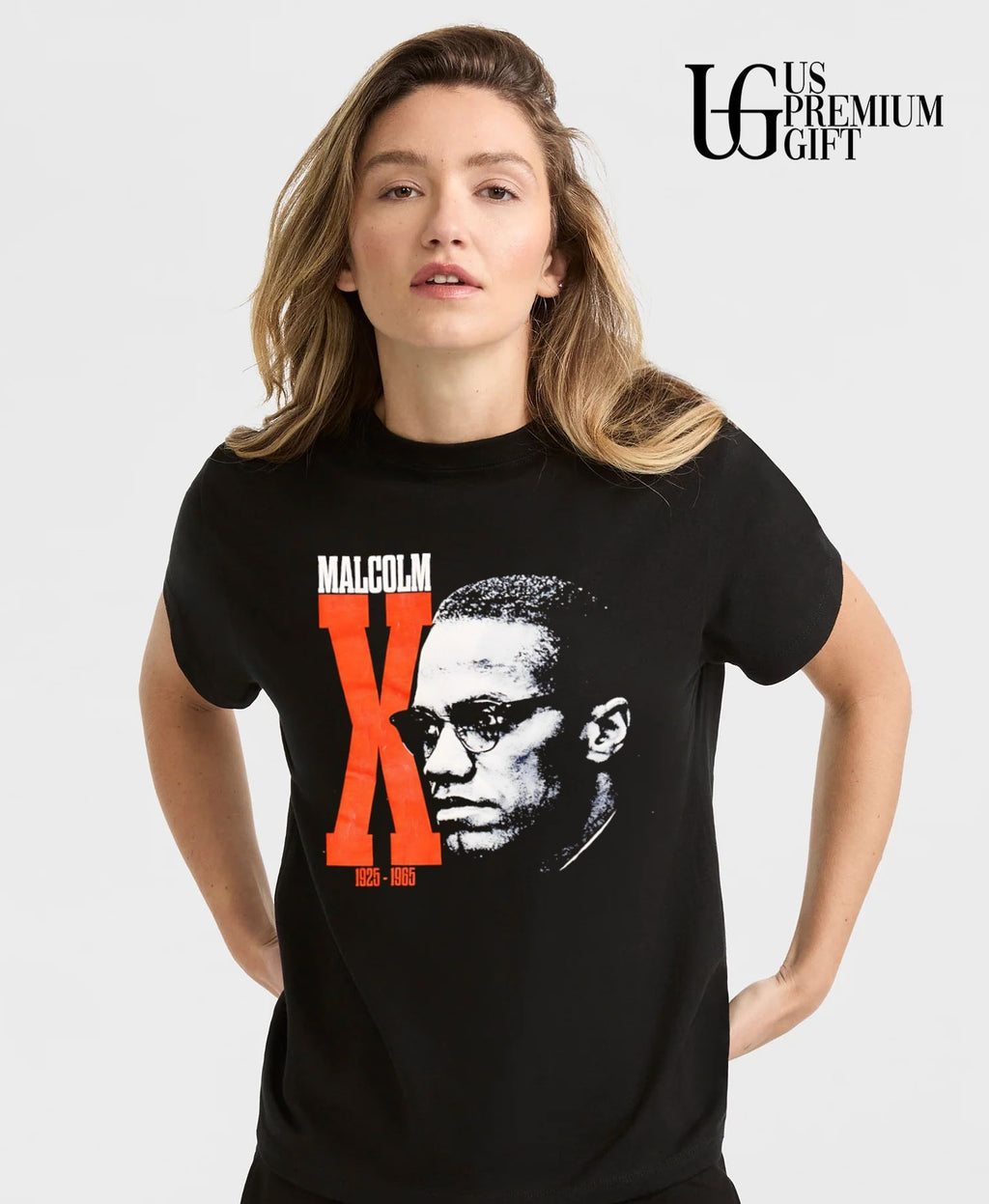 Malcolm X Memorial big head shirt