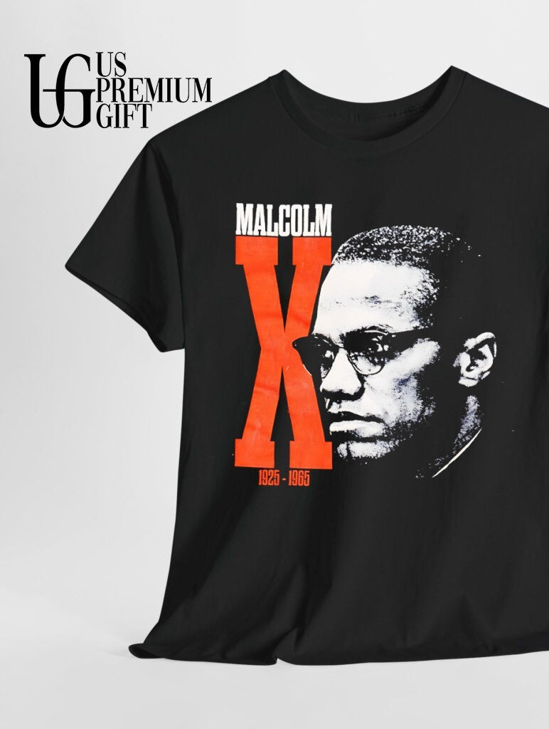 Malcolm X Memorial big head shirt
