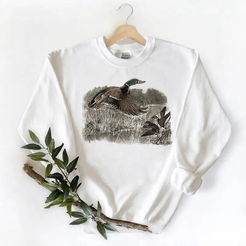 Mallard Duck Shirt, Duck Shirt, Animal Lovers, Fall, Mallard Shirt Hoodie, Sweatshirt | UrbanDripWear.com