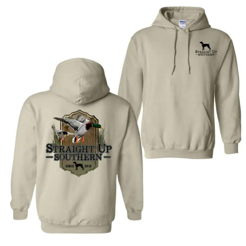 Mallard Flight - Mallard Ducks Approaching a Marsh Hoodie T-Shirt, For Men For Women, Trendy Shirt Sweatshirt