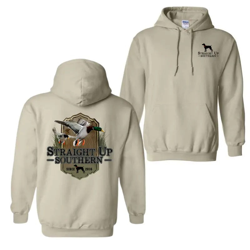 Mallard Flight - Mallard Ducks Approaching a Marsh Hoodie T-Shirt, For Men For Women Sweatshirt | UrbanDripWear.com