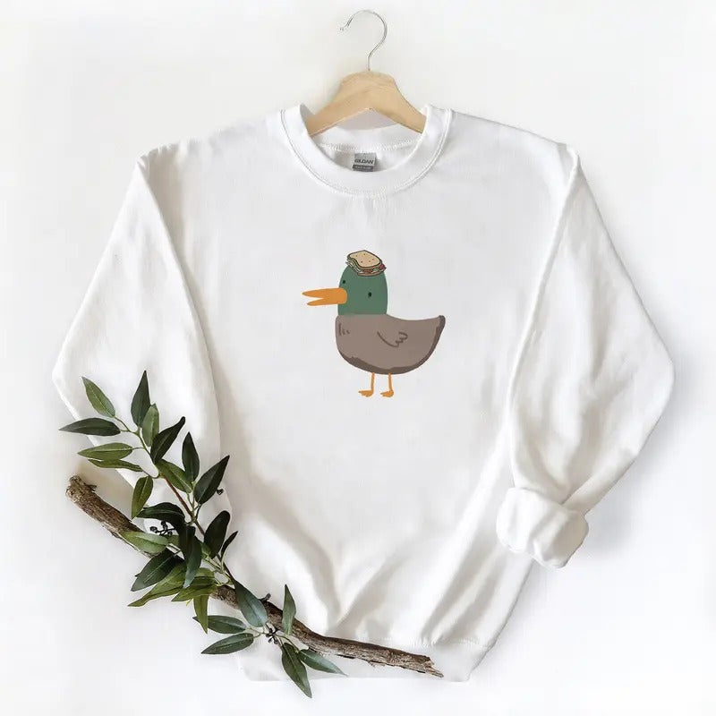 Mallard duck and burger funny Unisex Tshirt Sweatshirt Hoodie, for Mallard duck lovers Hunting Season | UrbanDripWear.com
