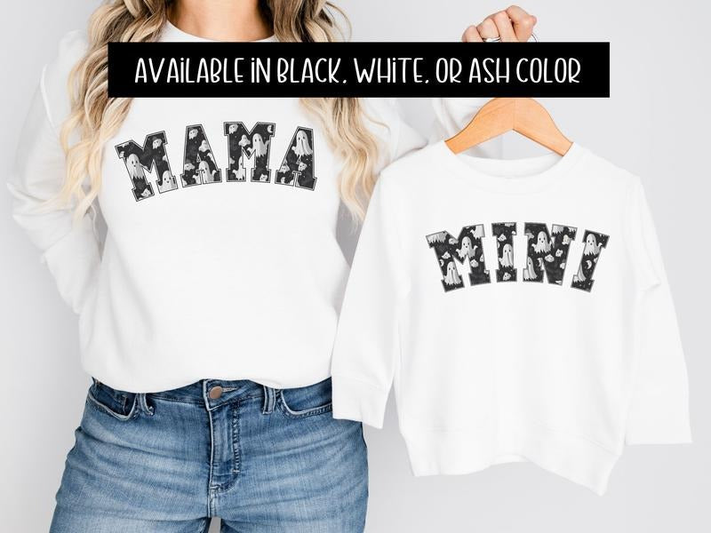 Mama & Mini Halloween Sweatshirt T-Shirts, Hoodie | UrbanDripWear.com