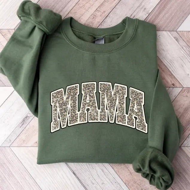 Mama Leopard Sweatshirt, Hoodie, T-Shirt | UrbanDripWear.com