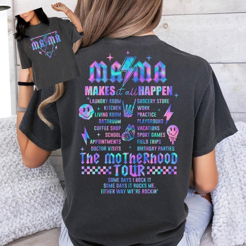 Mama Makes It All Happen Some Days I Rock It Some Days It Rocks Me Shirt Rocking Motherhood Shirt Overstimulated Mom Mama...