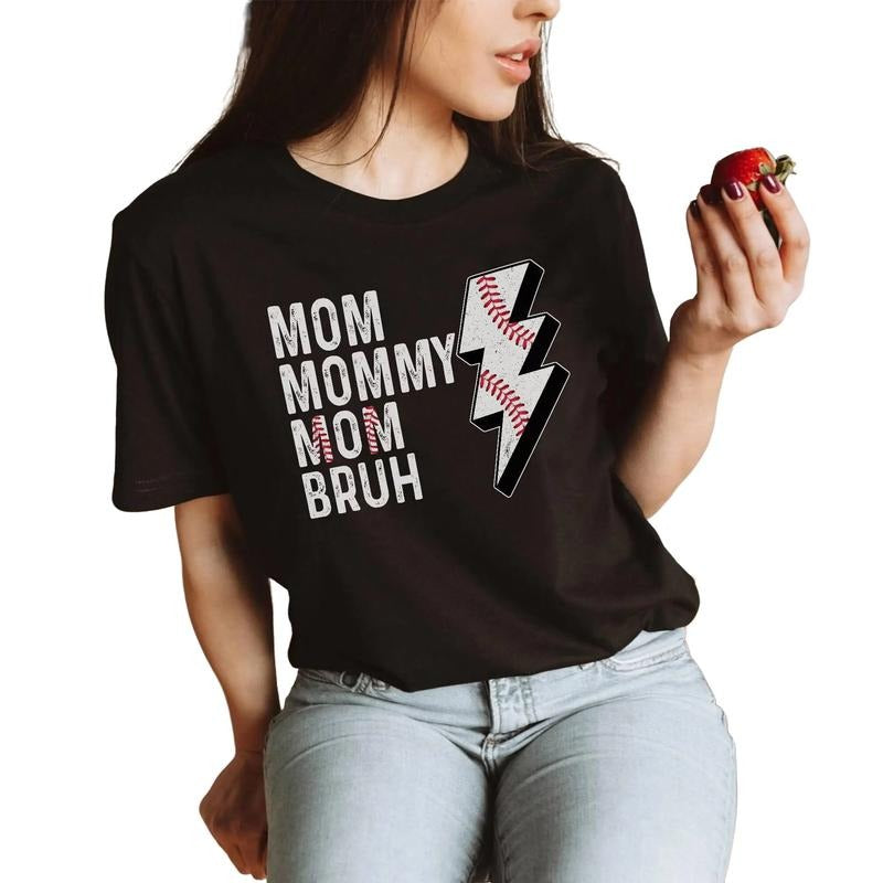 Mama Mommy Mom Bruh Shirt, Baseball Mom Shirt, Mother's Day Gift, Baseball Mama Tee, Sports Mom Shirt, Baseball Lover...