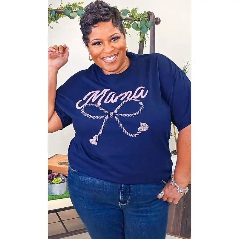 Mama Rope Bow Shirt Hoodie, Sweatshirt | UrbanDripWear.com