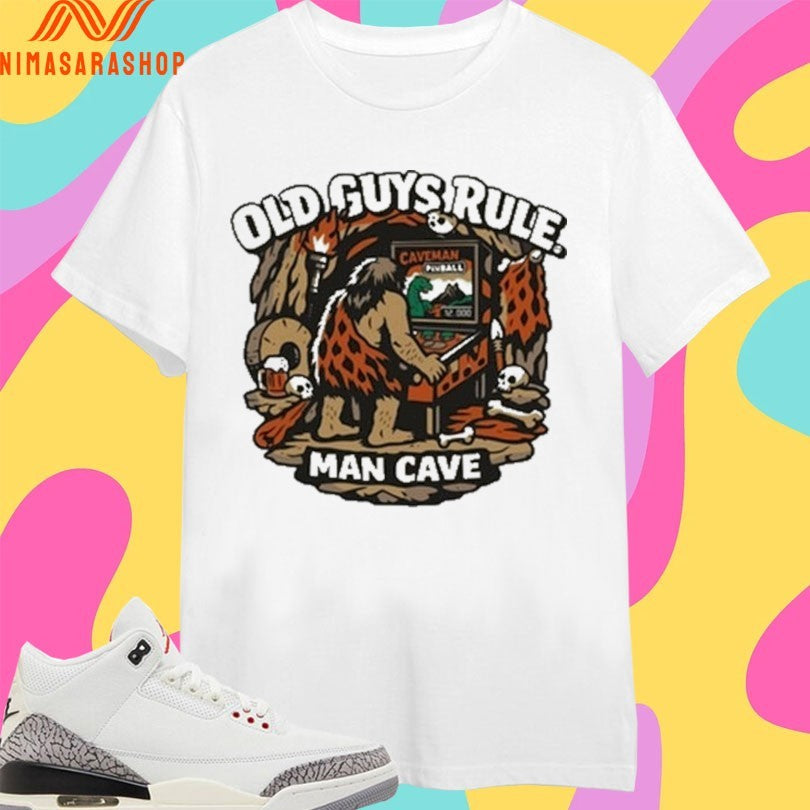 Man Cave Chocolate Old Guys Rule Shed Shirts