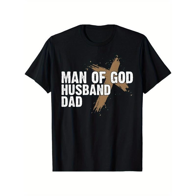 Man Of God Husband Dad Christian Faith Father's Day Gift T-Shirt made in usa Hoodie, Sweatshirt | UrbanDripWear.com