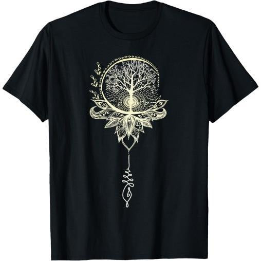Mandala Lotus Unalome Tree of Life T-Shirt Made in USA Hoodie, Sweatshirt | UrbanDripWear.com