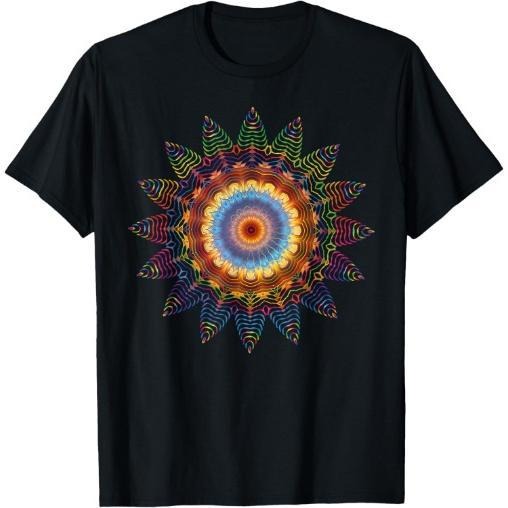 Mandala Sacred Geometry Prana Art Yoga Mantra Om Good Vibe T-Shirt Made in USA Hoodie, Sweatshirt | UrbanDripWear.com