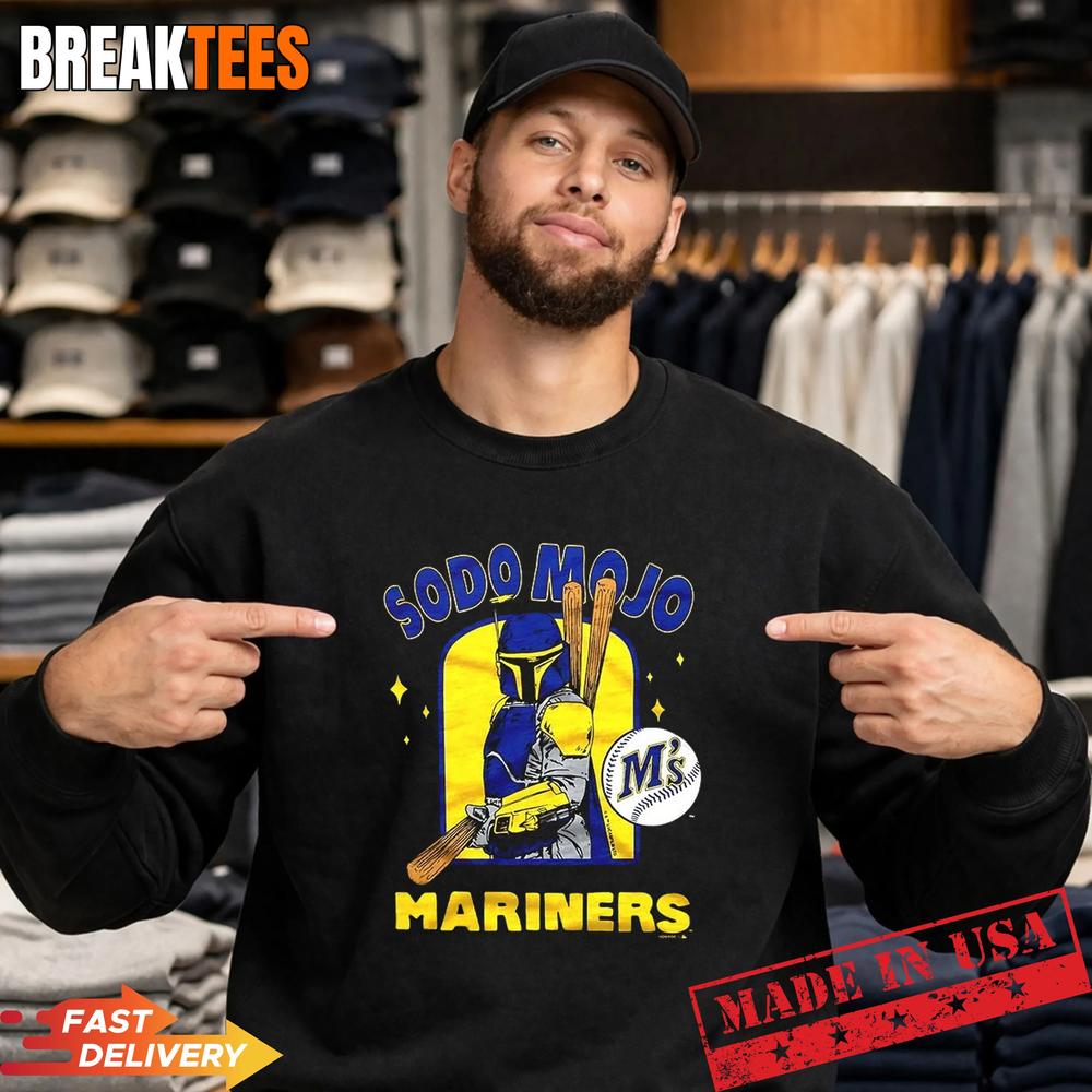 Mandalorian Sodo Mojo Marners Star Wars Seattle Mariners Baseball T-Shirt