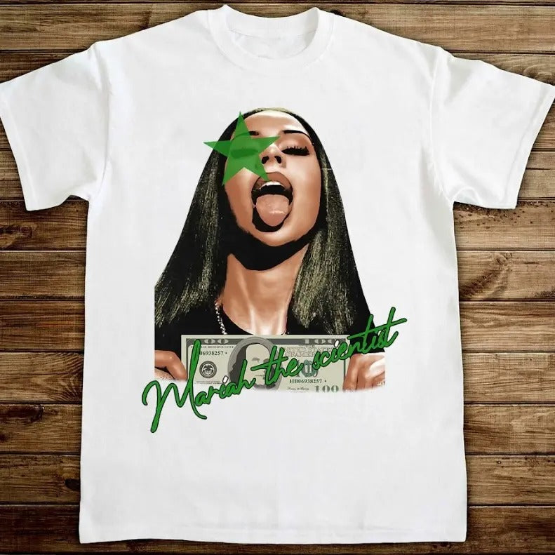 Mariahh green Classic Style Tee, Big Face T-shirt, Rap Hip Hop Tee Hoodie, Sweatshirt | UrbanDripWear.com